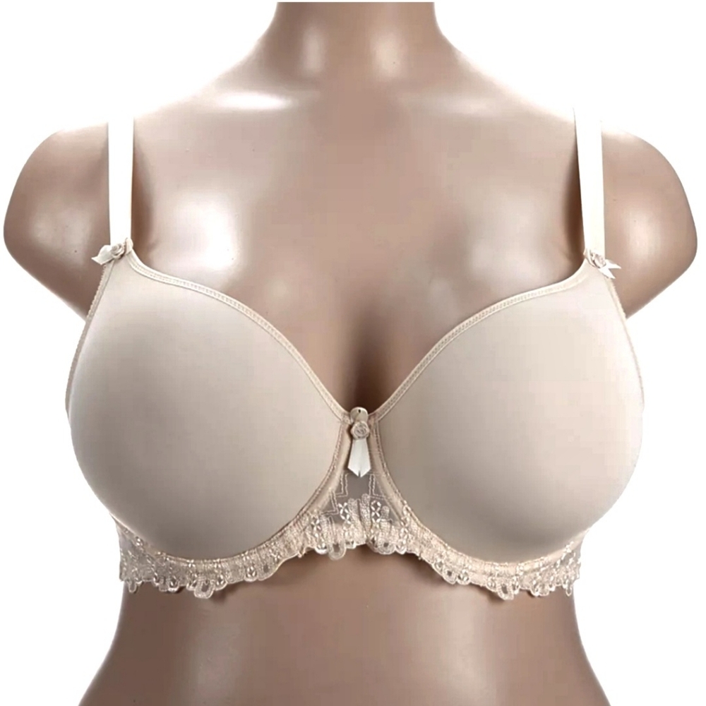 Elegant FIT FULLY YOURS Cream Lace Underwire BRA like new 38G